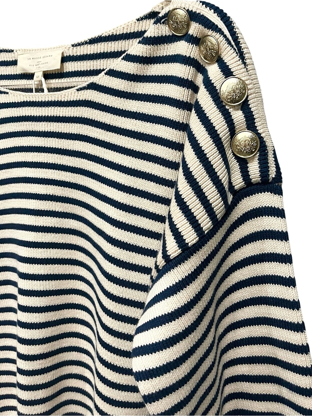 SEZANE DAISY JUMPER STRIPED SWEATER NWT - Picture 6 of 11